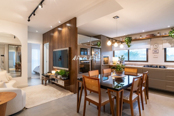 Apartamento semi mobiliado, 2quartos, no Bacacheri