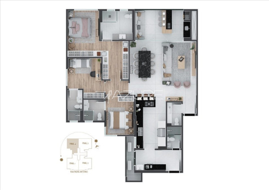 Palm 235 - Cobertura duplex no Alto da Glória